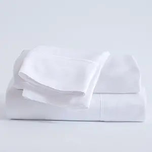 Bed Sheet Set, 100% Viscose Made from Bamboo, Ultra Soft, Cooling & Breathable, Deep Pocket (White, Queen (U.S. Standard))