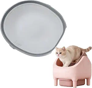 Portable Pet Pivot Litter Box Replacement padOpen-Top Automatic Litter Box Replacement Liner,Easy to Replace and Use (Grey -C)