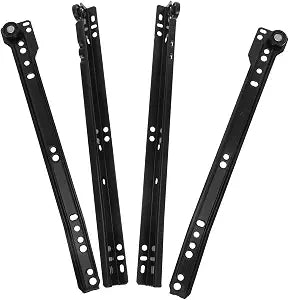 Angoily 12 Inch Bottom Mount Drawer Slides Metal Sliding Rail Hardware Accessories Pair for Smooth Furniture Drawer Operation and Easy Installation