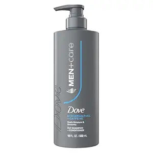 DOVE MEN + CARE 2-in-1 Shampoo + Conditioner Hydration Fuel, 18 FL OZ