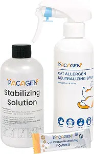 Pacagen Cat Allergen Neutralizing Spray for Humans | Non-Toxic and Safe, Immediate Results, Easy to Use, and Pet Friendly - A Few Sprays Every 2-3 Days for Relief