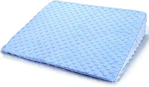 Wedge Pillow for Kids,Memory Foam for Back,Legs & Knees, Relaxation and Comfort, Soft and Breathable, Dot Texture Pillow for Reading Watching TV Gaming Sleeping, Fit for Sofa Floor Room