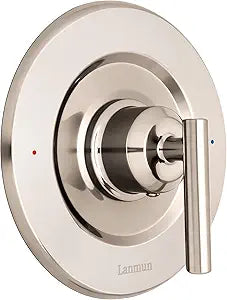 Compatible with Moen T2901BN Shower Trim Kit Brushed Nickel, Gibson Pressure Balance Valve Trim Kit, Spot-Resist & Easy-to-Clean Shower Handle, Fit 2510 Series Valve (Valve Not Included)