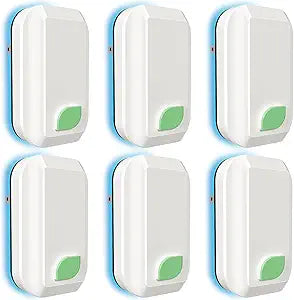 6Pack Plug In Ionic Air Purifier,Negative Ion Air Purifier for Home Portable Plug-In Air Ionizers for Smoke, Pets Smell Quiet Mini Air Freshener for Home, Bedroom, Office, Living Room (6)