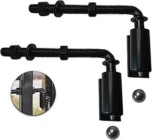 2 Pack J-Bolt Hinge for Doors Gates,Heavy-Duty Driveway Gates, Heavy-Duty Steel Welded Hinge for Welding on Larger Iron or Steel Gates (A-5/8)