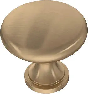 Franklin Brass (10-Pack)  Champagne Bronze Cabinet Knobs for Dressers, Drawers, Kitchen Cabinet Door, Vanity, Furniture, Closet Knobs, 1-3/16 Inch Round | Mushroom