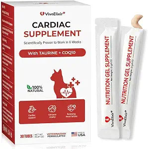 Taurine Supplement for Cats, Taurine Paste for Cats, Supports Heart & Eye Health, Boosts Energy & Vitality, Helps Maintain Healthy Cardiac Function, for Kittens & Adult Cats30 Likable Gel Tubes