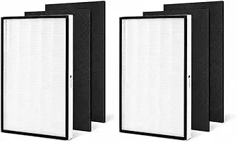 Nispira 83195 Replacement Filter Compatible with Kenmore 83254, 83396, 85254 & F-K3 Air Purifiers, Includes 1 True HEPA Filter and 2 Activated Carbon Pre-Filters, 2 Set