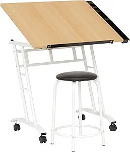 Studio Designs 13240 Craft Center, White/Maple,34" W x 23.5" D x 37.5" H