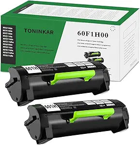 60F1H00 601H Toner Cartridge 2 Black Replacement for Lexmark 601H 60F1H00 10,500 High Page Yield for MX310dn MX611de MX511de MX410de MX611dhe MX610de MX511dhe MX510de MX511dte MX611dte MX611dfe