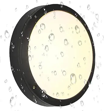 Flush Mount Ceiling Light, Die-Cast Aluminium Fully Sealed Moisture Resistant Light, Modern Minimalist Wall Sconce.11 Inch, 20W, 3000K, IP65 Rainproof, for Walls or Ceilings in Wet Areas.