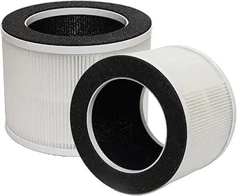 PUREBURG Replacement Filter Compatible With Chuboor PJ-01 PJ-08 & Shunrenful ZHIBO C40 Pro-PJ01 Air Purifiers,2-Pack H13 HEPA Activated Carbon 3-stage Filtration