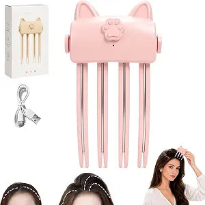 Heated Root Volumizer Hair Clip,Cordless Heated Root Volumizer Clip(Pink)