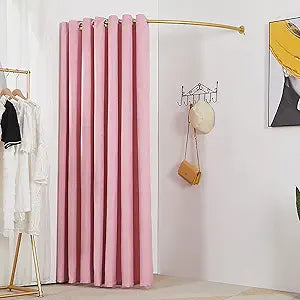 Fitting Room For Boutique,Clothing Store Fitting Room, 55in Changing Room Used In Mall And Office, Dressing Room For Privacy Protection And Room Divider, Include Shading Curtain, Hanging Rod And Hook