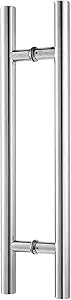 TOGU TG-6012 1200mm /48 inch SUS 304 Stainless Steel Door Pull Handle/Long Door Handle with Solid mounting standoffs,Working as Push Pull Door Handles/Shower Door Handle, Polished Chrome Finish