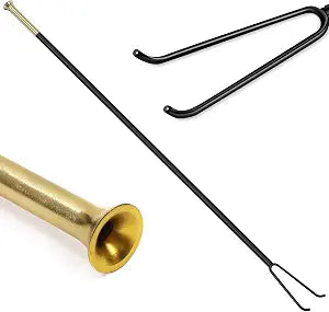 MorningRo 36" Fire Pit Poker Campfire Blower 2 in 1 Fireplace Stick