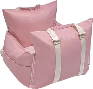 MayPaw Dog Car Seat for Small Dogs, Portable Travel Pet Carrier Bag for Puppy Small Pets Cats up to 20 lbs, Waterproof Dogs Sofa Bed with Storage Pockets, Detachable Washable Dog Booster Seat
