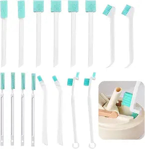 16 Pcs Crevice Cleaning Brush Set, Small Brushes for Tight Spaces, Humidifier Brush, Household Cleaning Tools for Home Appliances