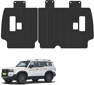 Elsetyler Rear Seat Back Cover Backrest Protector for 2024 2025 2026 Toyota Land Cruiser Prado 250 J250 LC250 / Lexus GX550 Accessories with Hook&Loop Split Dog Seat Liner Pet Mat Cargo Trunk Liner