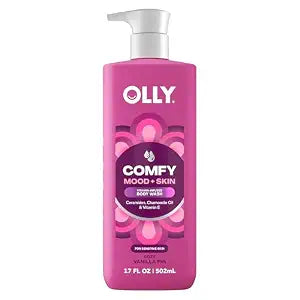 OLLY Body Wash Comfy Mood + Skin Cozy Vanilla & Fig 17 fl oz