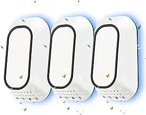 4Pack Plug in Air Ionizers for Home With 4 Negative Ion Output Heads,Small Ionic Air Purifier,Quiet and Energy-Saving Air Freshener for Home,Bedroom,Office,Living Room (4)