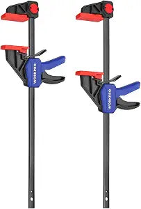WORKPRO 12" Clamps for Woodworking 2-Pack, Light Duty Wood Clamps