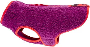 RC Pet Products Tundra Fleece Dog Coat, Cold Weather Dog Jacket, Size 10, Mulberry/Hot Coral