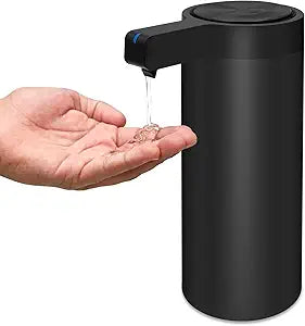 Automatic Soap Dispenser Stainless Steel with Sensor Infrared Soap Dispenser Electric IPX5 Waterproof USB-C Charging Motion Sensor for Kitchen & Bathroom (Matte Black)