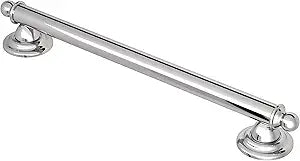 Moen YG2224CH Bathroom Safety 24-Inch Stainless Steel Traditional Bathroom Grab Bar, Chrome