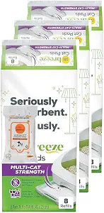 Multi-Cat Strength Cat Pads Refill Pack (3) 8-Count with Aurora Pet Wipes