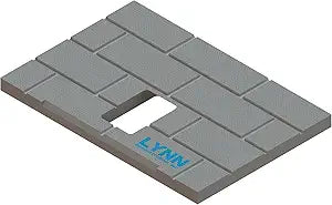 Pellet Stove Ceramic Backer Board Γ 2811A | Replaces 891705 | Fits US Stove 6041, Ashley APC1406, Breckwell SP6000 | 14" x 9.5" x 3/4"