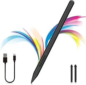 Stylus Pen for Microsoft Surface Pro11/10/9/8/X/7+/6/5/4, Surface Go 4/3/2/1, Surface Laptop1-5/Studio/Book 3/2/1 with Eraser Side Button,Palm Rejection,Tilt Function,1024 Pressure