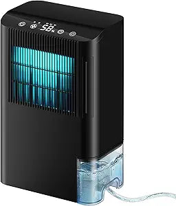 Dehumidifier, Dehumidifier for Basement with Drain Hose/Humidity Display/85 OZ Water Tank/Auto Shut Off/Washable Filter/7-Color Lights, Home Dehumidifier for Bathroom, Bedroom, Closet, RV