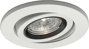 WAC 4in Low Voltage Round Adjustable Gimbal Recessed Light Trim in White, HR-8401 or HR-8402 Housing and MR16 Light Bulb Sold Separately