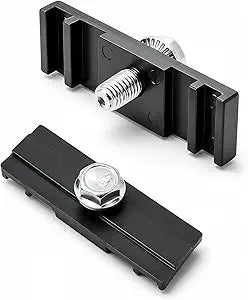48-Pack Chain Link Fence Sign Mounting Brackets with Stainless Steel Bolts | HD Weatherproof Clips for Banners, Metal & Corrugated Signs | Fits Standard Mesh Sizes for Yard, Sports Field & Business