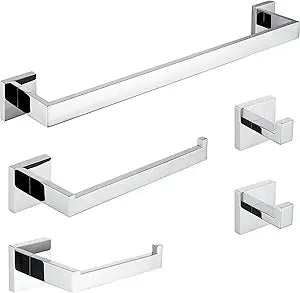 ANZZI 5-Piece Chrome Bathroom Accessories Set