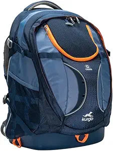 Kurgo G-Train Dog Carrier Backpack - Comfortable Travel Bag for Pets Up to 25 lbs - Waterproof Bottom - Multi-Compartment Pack - Dog Hiking Gear - Rugged Adventure Backpack - Navy Blue