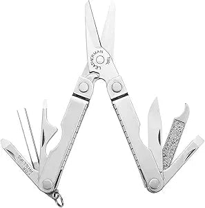 LEATHERMAN, Micra, Keychain Multi-tool with Grooming Tools, Mini Pocketknife for Everyday Carry (EDC), Hobbies & Outdoors, Built in the USA, Stainless Steel