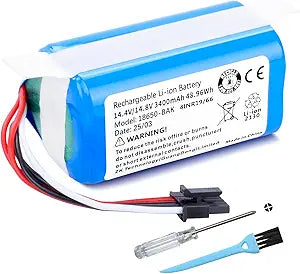 3400mAh Vacuum Battery Replacement for Eufy Omni C20 & C10 Robot Vacuum Cleaner C0914G with Tools
