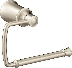 Moen DartmoorSingle Brushed Nickel Post Toilet Paper Holder, YB2108BN