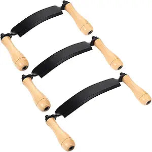 3 Pcs Curved Draw Shave Knife Set 5" 8" 10" Woodworking Debarking Hand Tool Wood Razor Shaving Wood Barking Tool for Men Tree Bending Broach Peeling Whittling Shaping Detailing Stripping