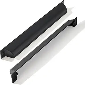 10 Pack 7 Inch Center to Center Matte Black Cabinet Cup Pulls Drawer Pulls Kitchen Hardware Channing Cup Pulls Drawer Handles Knobs 7 inch Hole Center