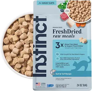 Instinct Freeze Dried Raw Meals, Natural Cat Food, Pollock, 24 oz. Bag