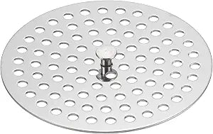 uxcell Shower Drain Hair Catcher, 3.7 inch Stainless Steel Round Floor Drain Cover Anti-Clogging Protection Cover Replacement for Furniture Repair Bathroom Kitchen