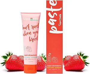 SuperMouth 10% Nano Hydroxyapatite Toothpaste, Fluoride Free, Strawberry