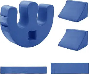 ROYALAY Bedridden Patient Turning Device for Elderly with Fixing Strap, Bedsore Pressure Relief Pillow, Bed Ridden Patient Supplies, Blue