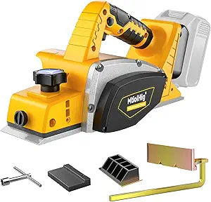 MtiolHig 30000 CPM Cordless Handheld Planer Compatible with DeWalt (Tool Only) 20V Battery 3-1/4 Inch Electric Planer - Power Hand Wood Planer for Woodworking, Carpentry, and Home DIY