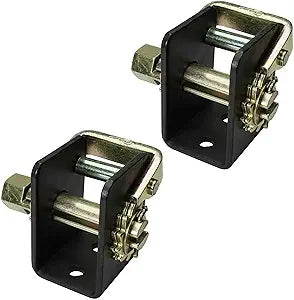 US Cargo Control Left Lashing Winches For Flatbed Trailer (2-Pack), 2 Inch Winch Holds Up 3 Feet of 2 Inch Webbing, Bolt-On Winch for Bottom Mount, 3,333 LBS Working Load Limit