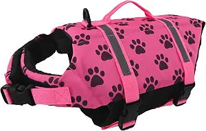 Doglay Dog Life Jacket, Dog Life Vest for Swimming Boating, Adjustable Puppy Life Jacket with Reflective Stripes, Superior Buoyancy Pet Swimming Vest for Small Medium and Large Dogs