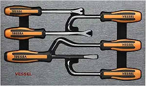 VESSEL MEGADORA Removing Tool Set 6pcs. 9706EVA (EVA Foam Set/Chisel, Clip&Hose Remover)